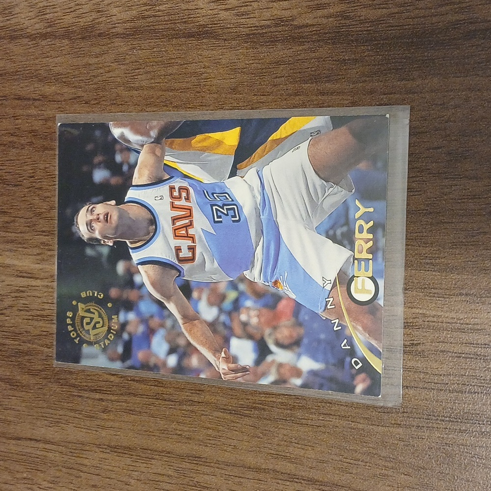Danny ferry cavaliers 2.5 in x 3.5 in blue black white basketball card